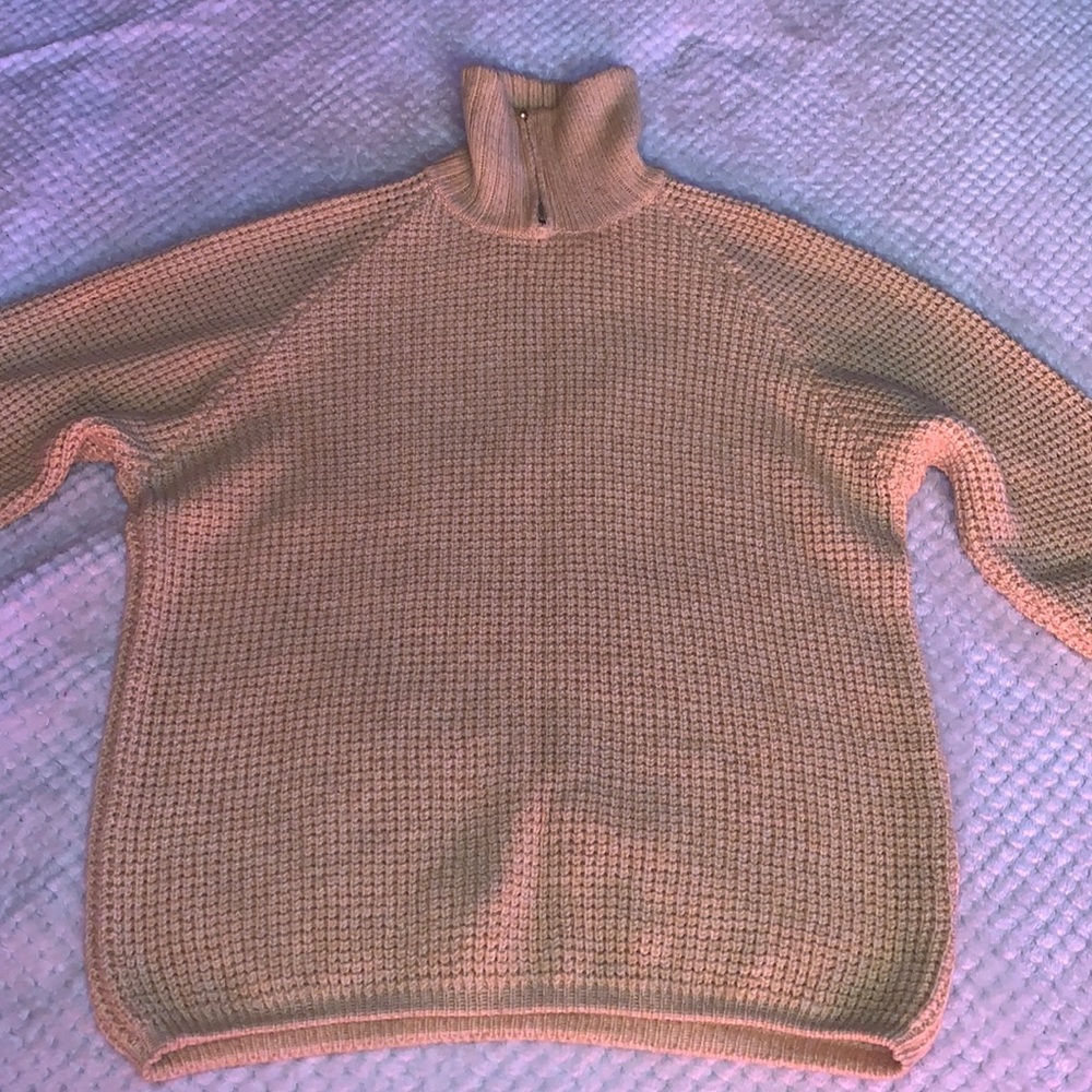 Giorgio Armani Men’s 100% Wool Neck Zip Cardigan